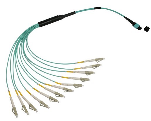 MPO-LC Roundness Fanout Fiber Patch Cord